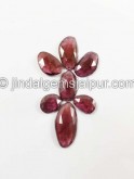 Rhodolite Garnet Rose Cut Slices